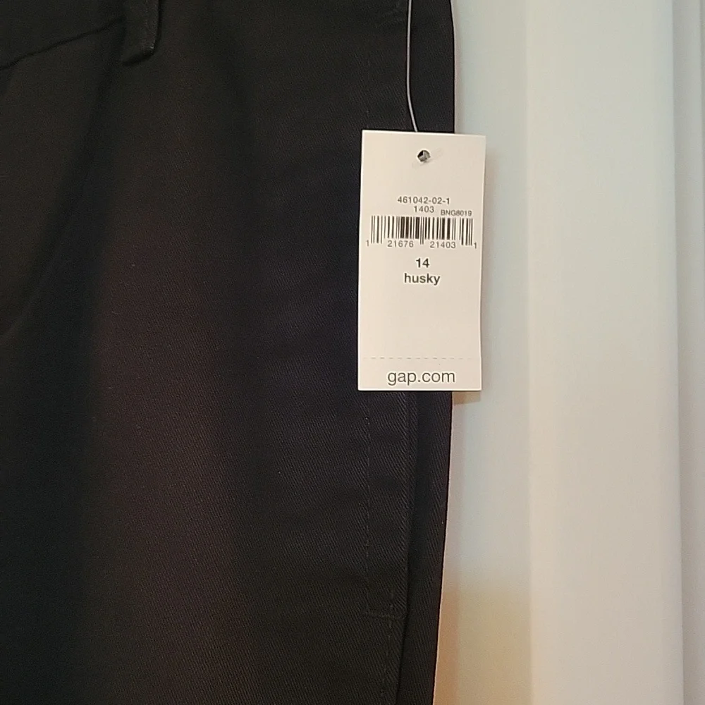 Gap boys black pants 14 husky